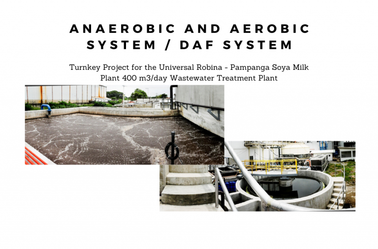 Wastewater treatment plant for anaerobic and aerobic system and DAF system