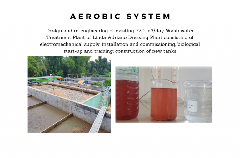 Wastewater treatment plant for aerobic system